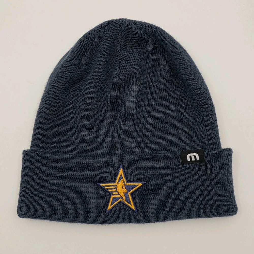 Travis Mathew Beanie Adult Blue Coastal Cuff NBA Allstars Embroidered Logo Hat